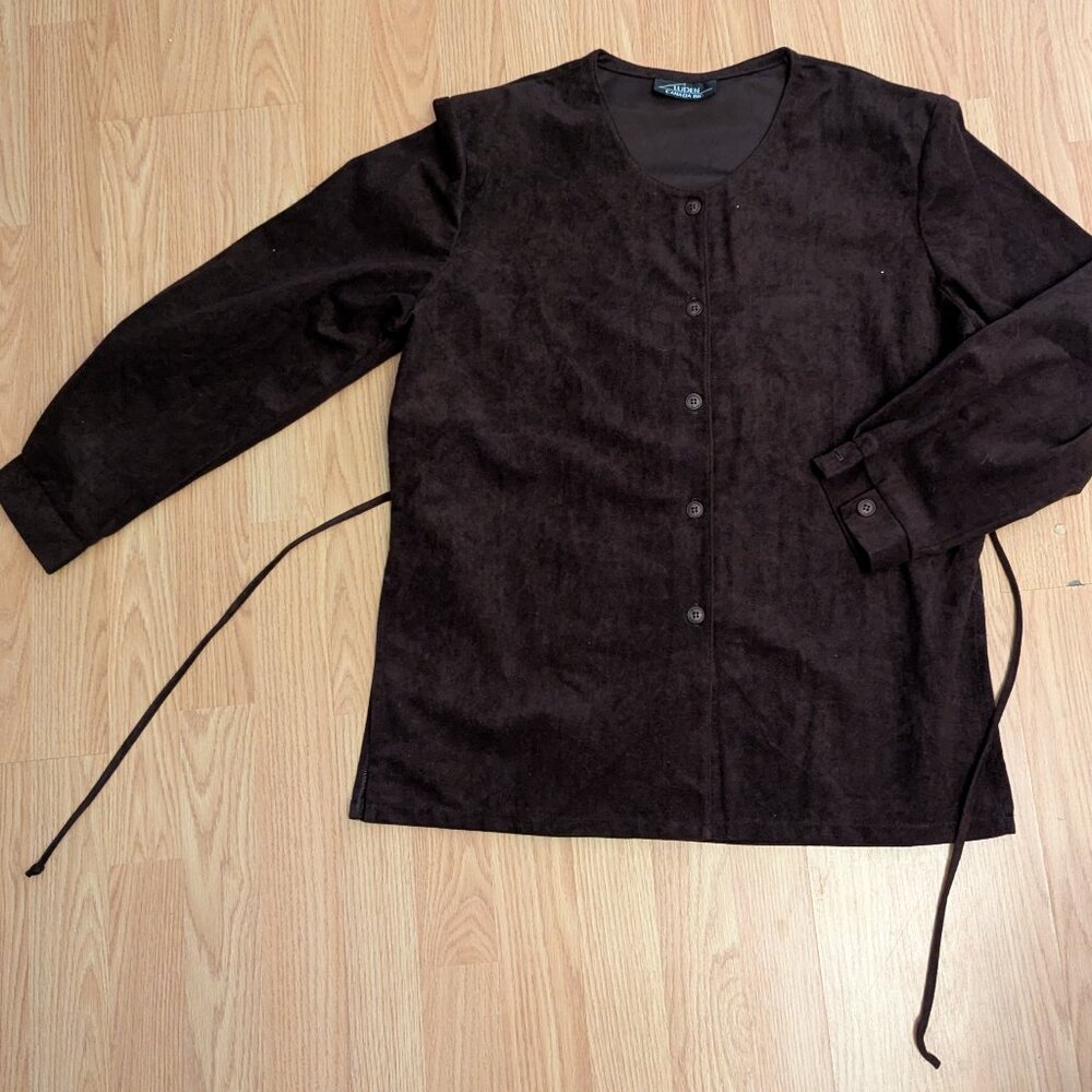 VTG Velvet-Style Button Down - Picture 9 of 12